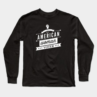 American Woman Voter (retro style) Long Sleeve T-Shirt